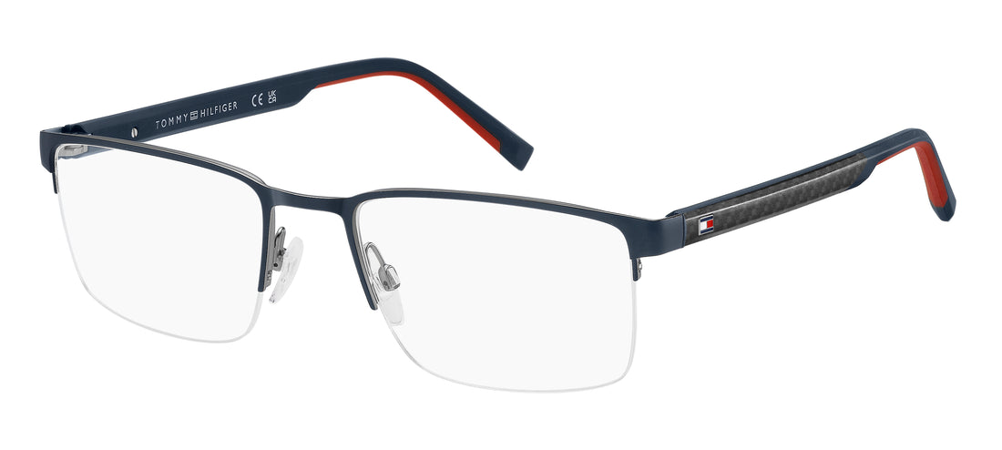 Occhiali da vista tommy hilfiger th 2316 ku0 plateado rectangular masculino taglia 55mm - Vista principale