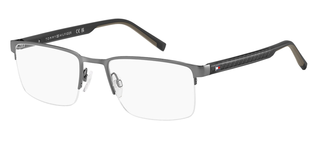 Occhiali da vista tommy hilfiger th 2316 r80 plateado rectangular masculino taglia 55mm - Vista principale