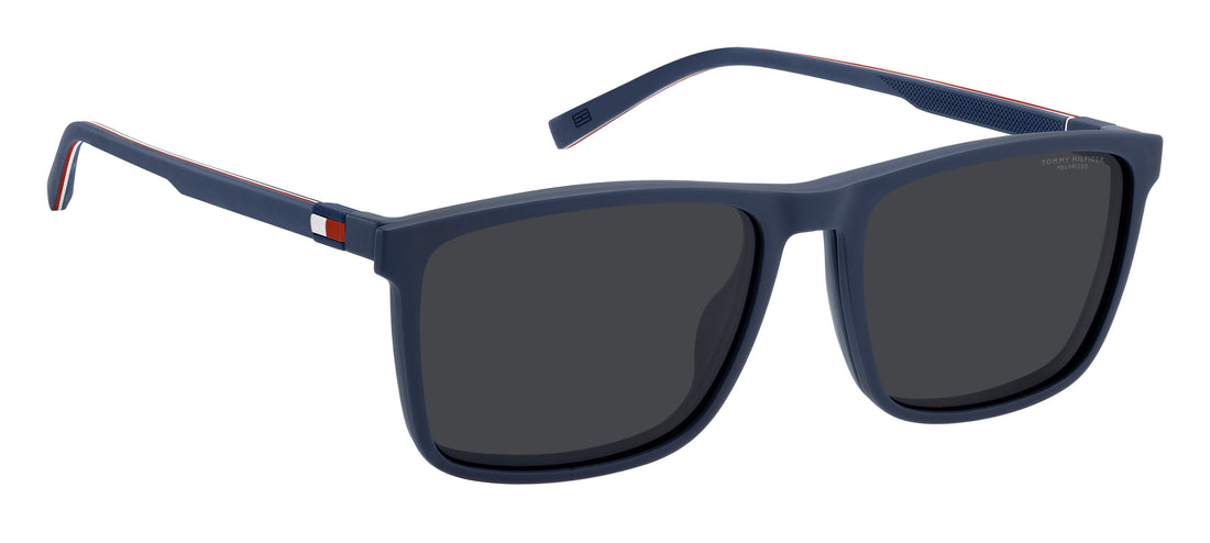Glasögon tommy hilfiger th 2320/c pjp m9 azul square masculino storlek 56mm - Detaljvy