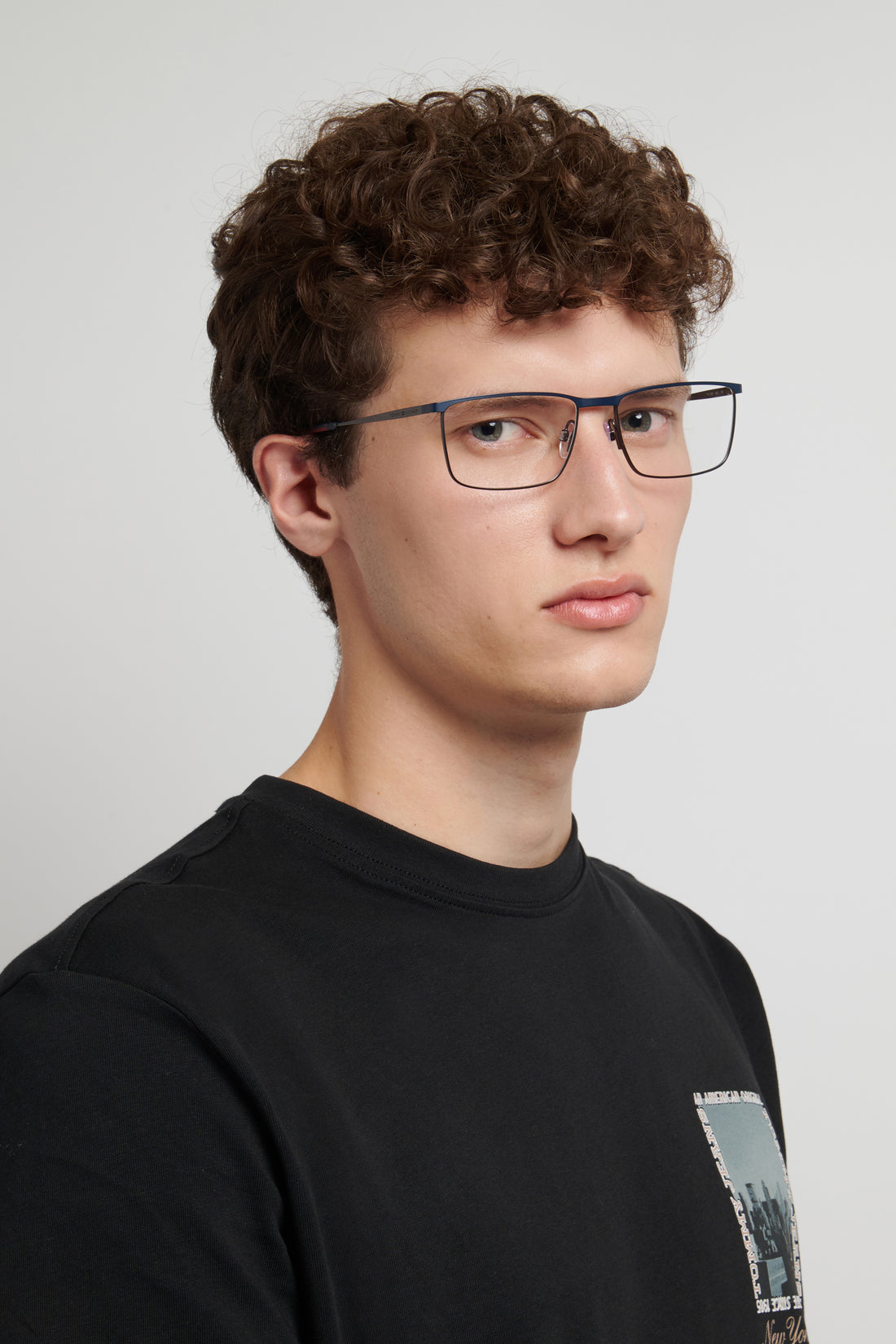 Occhiali da vista tommy hilfiger th 2333 ku0 plateado rectangular masculino taglia 59mm - Vista dettagliata