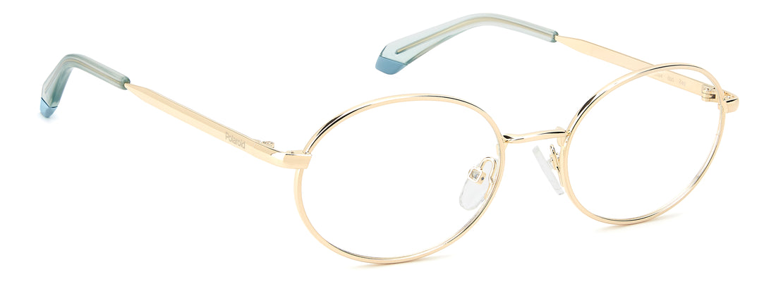 Brillen polaroid pld d594 000 dorado oval femenino größe 54mm - Detailansicht