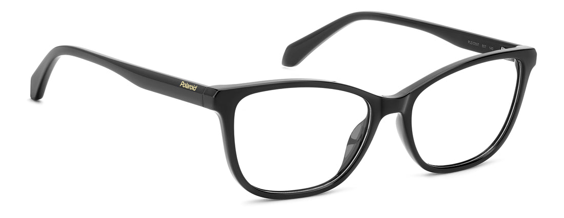 Occhiali da vista polaroid pld d597 807 negro cat eye femenino taglia 55mm - Vista dettagliata