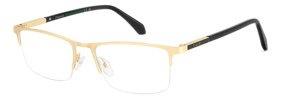 Occhiali da vista polaroid pld d599 aoz dorado rectangular masculino taglia 56mm - Vista principale