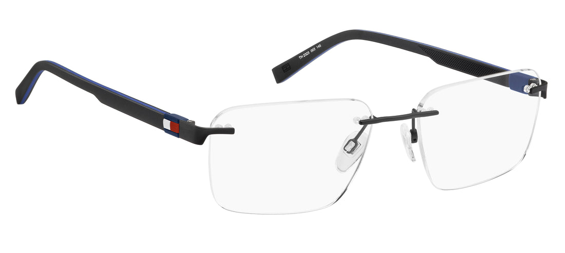 Brillen tommy hilfiger th 2323 003 negro rectangular masculino größe 58mm - Detailansicht
