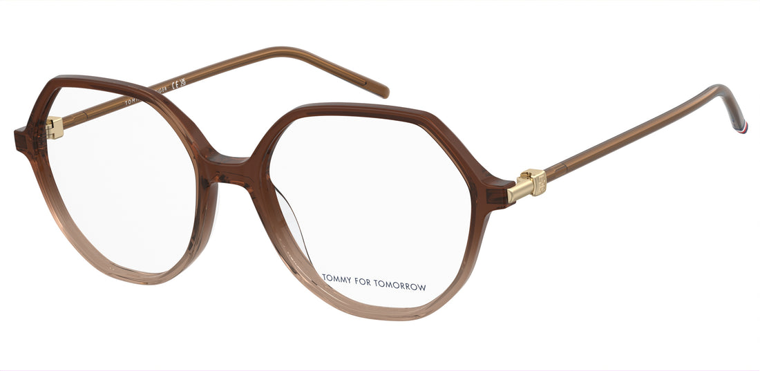 Occhiali da vista tommy hilfiger th 2340 09q marron round femenino taglia 52mm - Vista principale