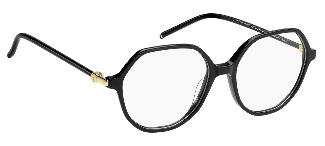 Occhiali da vista tommy hilfiger th 2340 807 negro round femenino taglia 52mm - Vista dettagliata