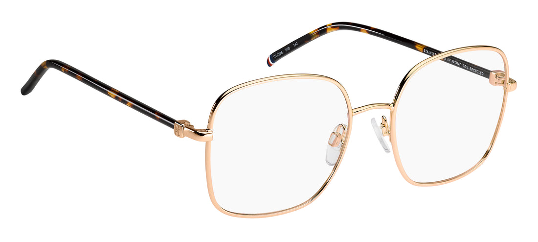 Occhiali da vista tommy hilfiger th 2338 000 dorado square femenino taglia 52mm - Vista dettagliata