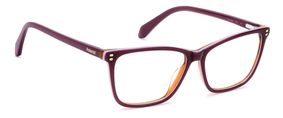 Occhiali da vista polaroid pld d607 b3v violeta cat eye femenino taglia 54mm - Vista dettagliata