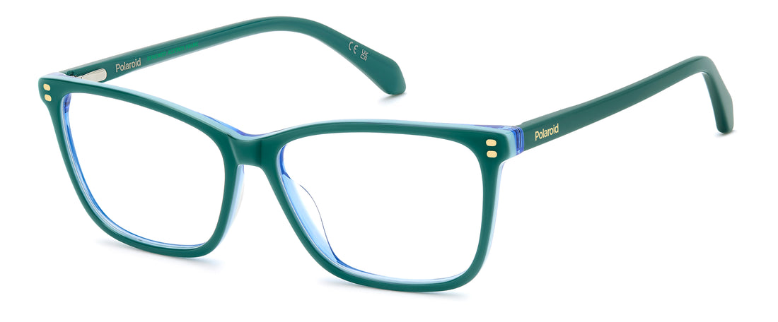 Occhiali da vista polaroid pld d607 zi9 verde cat eye femenino taglia 56mm - Vista principale