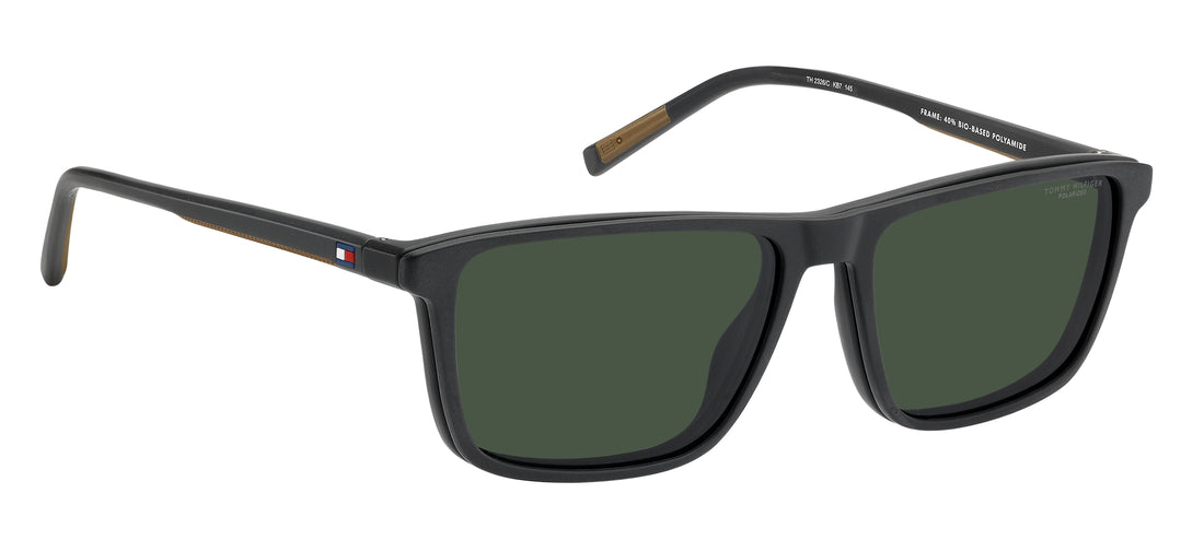Okulary korekcyjne tommy hilfiger th 2326/c kb7 uc grey rectangular masculino rozmiar 57mm - Widok szczegółowy
