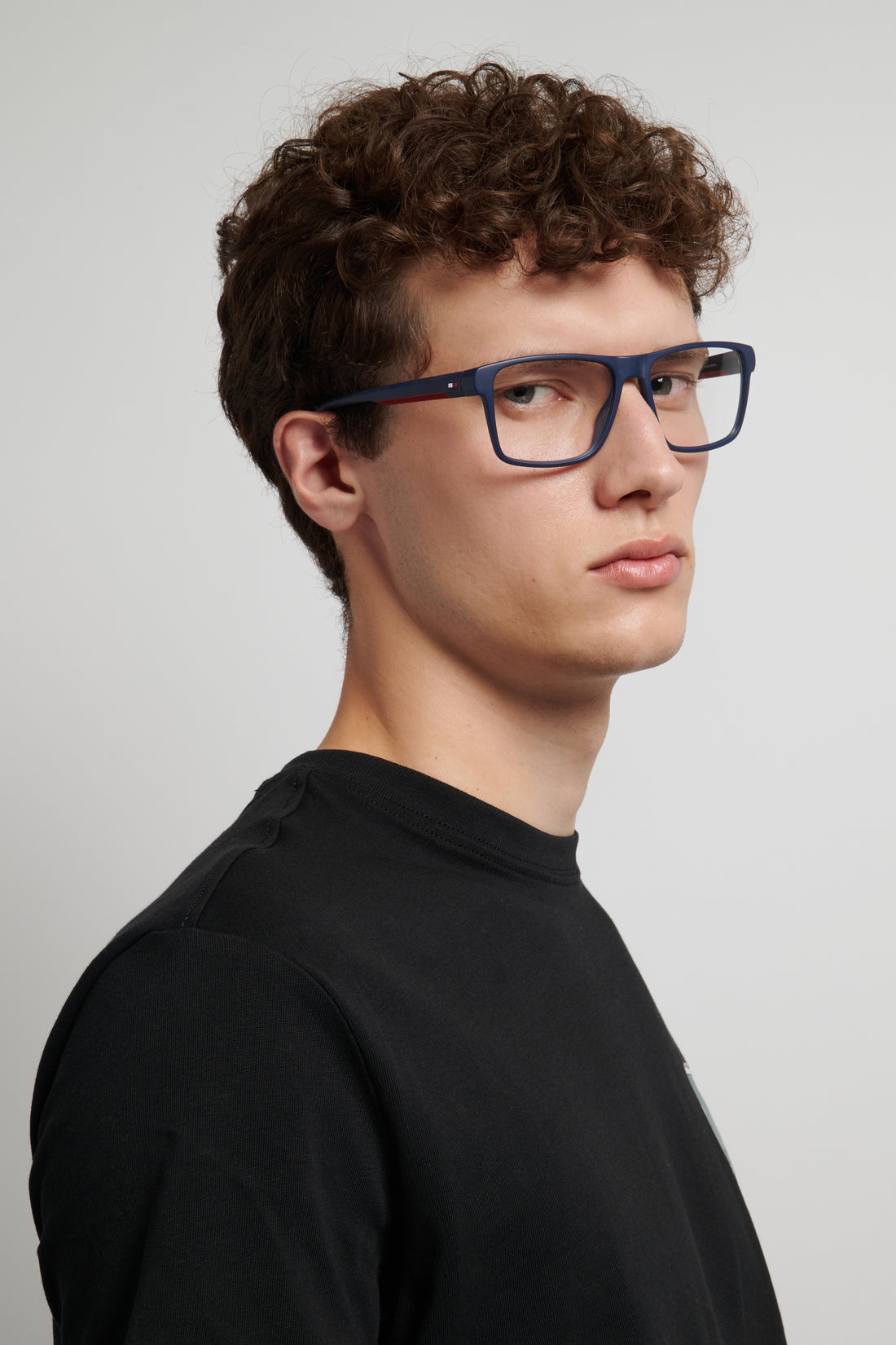 Occhiali da vista tommy hilfiger th 2328 8ru azul square masculino taglia 56mm - Vista dettagliata