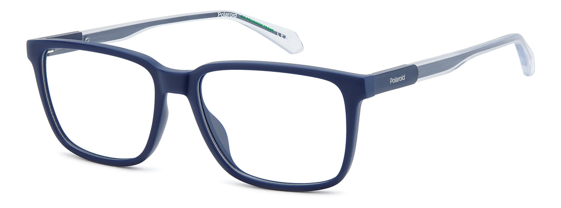 Occhiali da vista polaroid pld d621 fll azul square masculino taglia 56mm - Vista principale