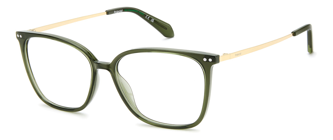 Occhiali da vista polaroid pld d616 4c3 verde square femenino taglia 55mm - Vista principale