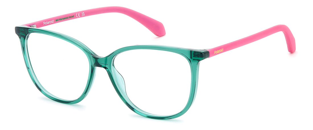 Occhiali da vista polaroid kids pld d853 1ed verde butterfly infantil taglia 50mm - Vista principale