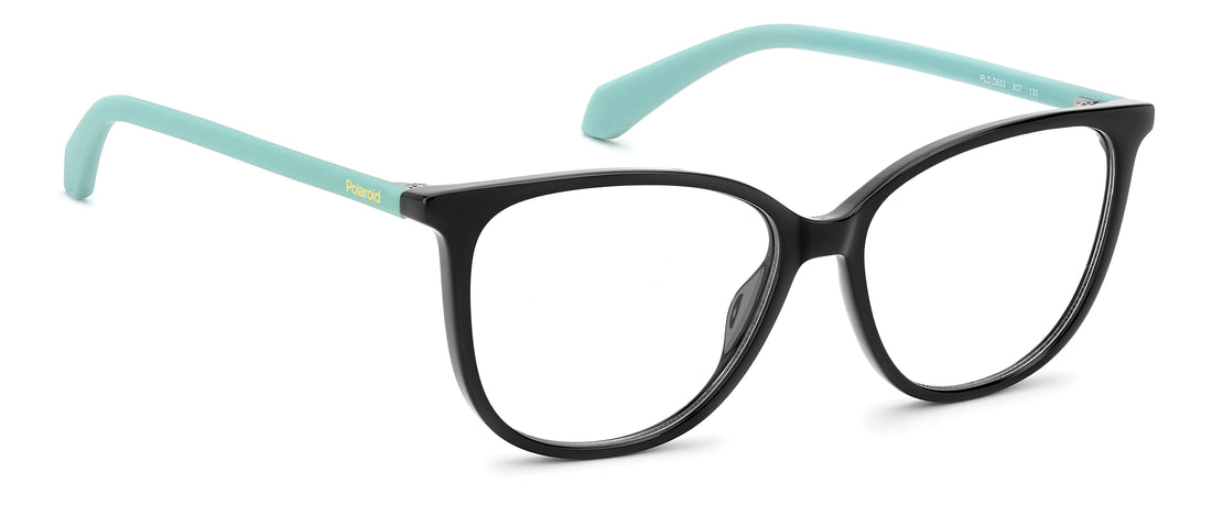 Occhiali da vista polaroid kids pld d853 807 negro butterfly infantil taglia 50mm - Vista dettagliata