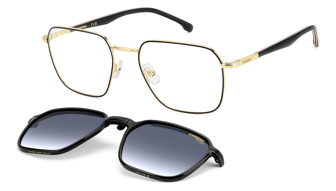Gafas graduadas carrera ca 388/c 2m2 z7 negro rectangular masculino talla 53mm - Vista principal