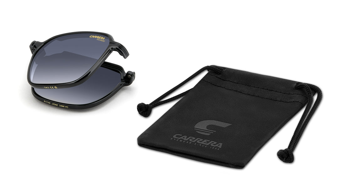 Gafas graduadas carrera ca 388/c 2m2 z7 negro rectangular masculino talla 53mm - Vista de detalle