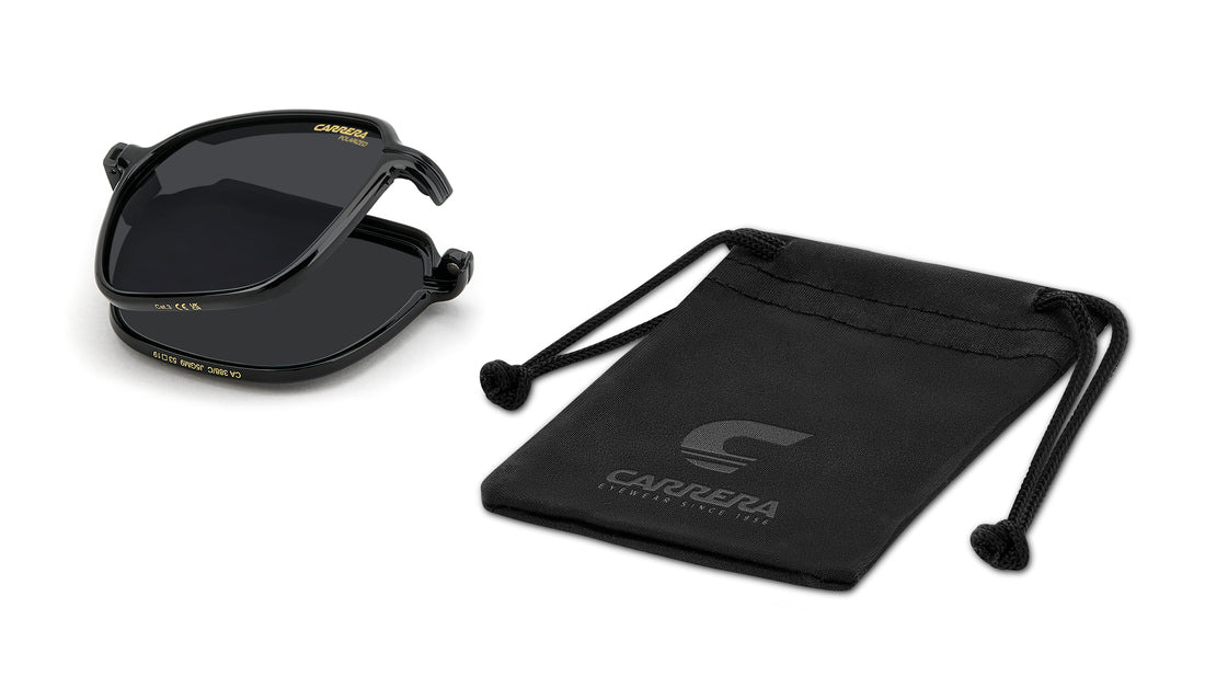 Gafas graduadas carrera ca 388/c j5g m9 dorado rectangular masculino talla 53mm - Vista de detalle