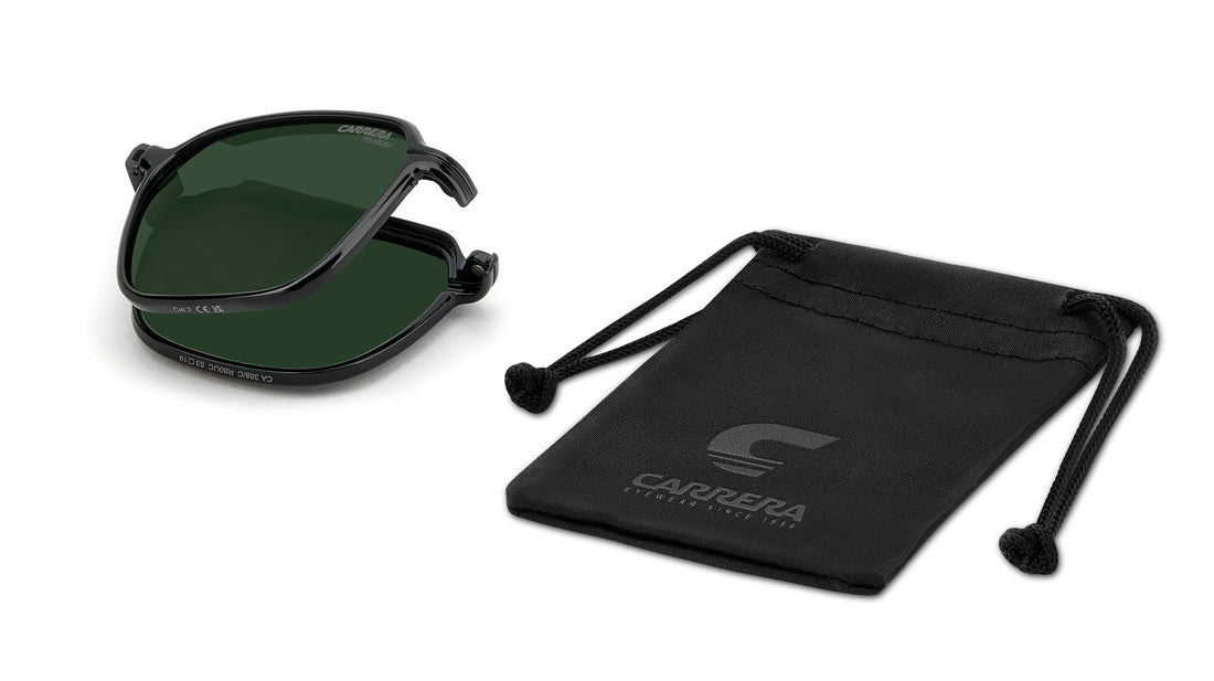 Gafas graduadas carrera ca 388/c r80 uc plateado rectangular masculino talla 53mm - Vista de detalle