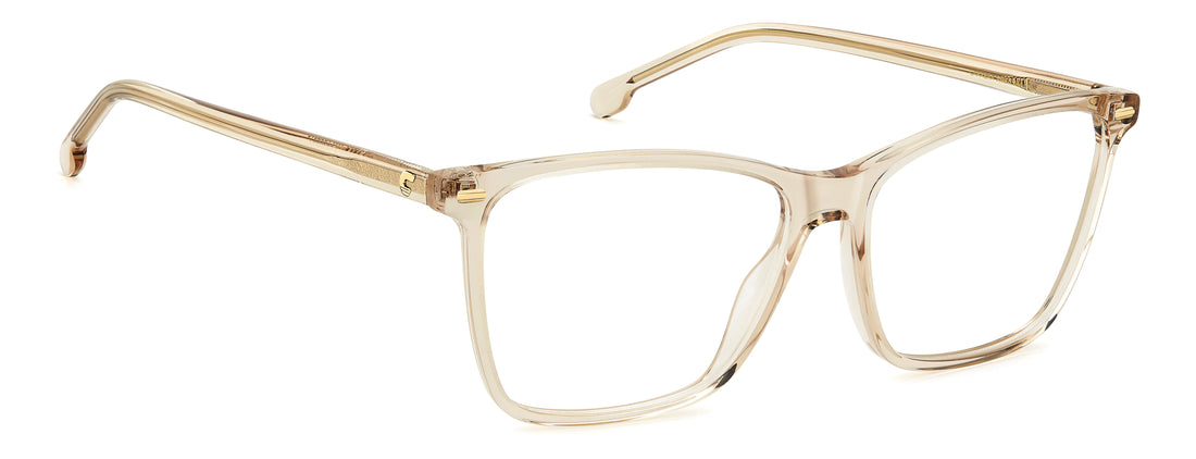 Óculos graduados carrera 3093 fwm beige butterfly femenino tamanho 56mm - Vista de detalhe