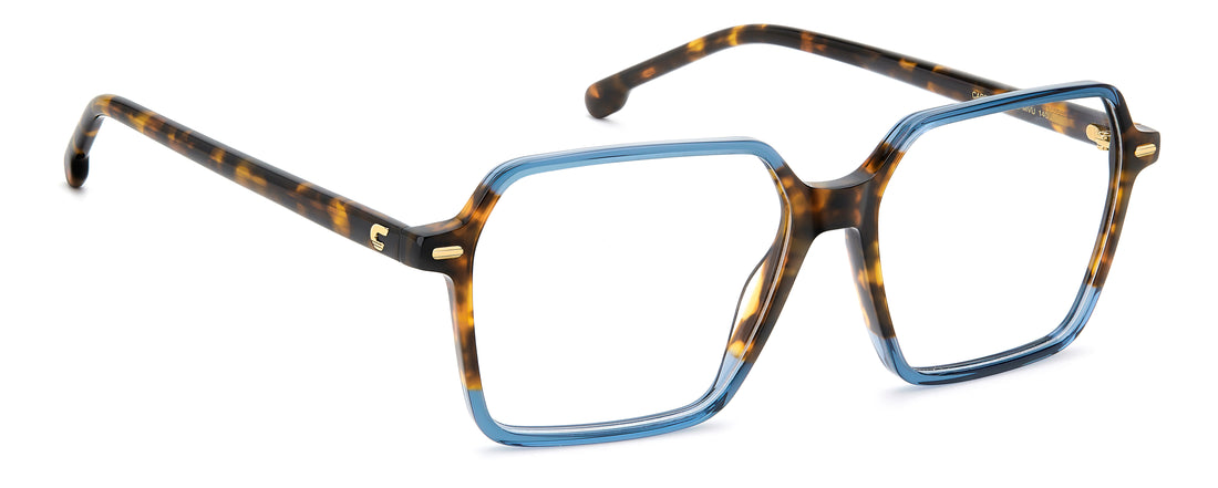 Óculos graduados carrera 3092 mvu azul square femenino tamanho 54mm - Vista de detalhe