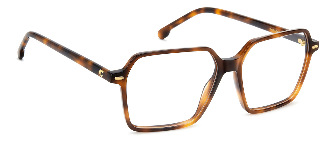 Óculos graduados carrera 3092 wr9 marron square femenino tamanho 54mm - Vista de detalhe