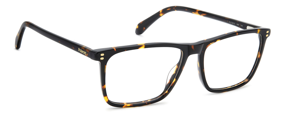 Brillen polaroid pld d610 086 havana rectangular masculino größe 56mm - Detailansicht