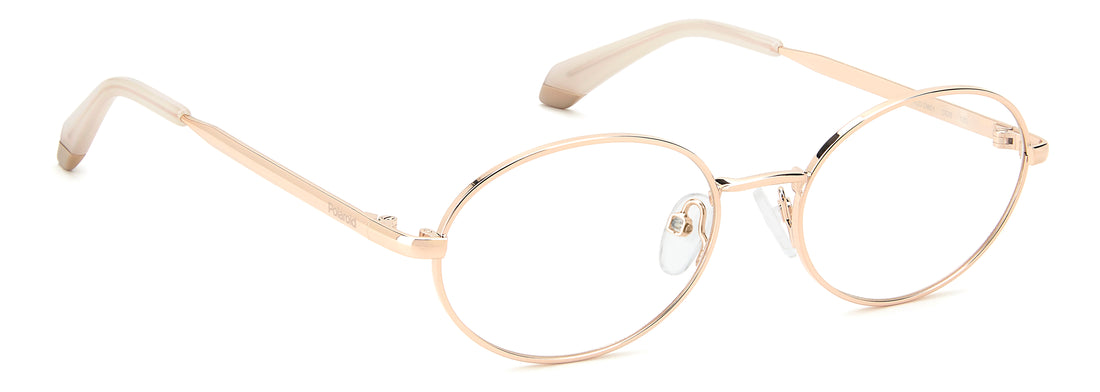 Occhiali da vista polaroid kids pld d851 ddb dorado oval infantil taglia 51mm - Vista dettagliata