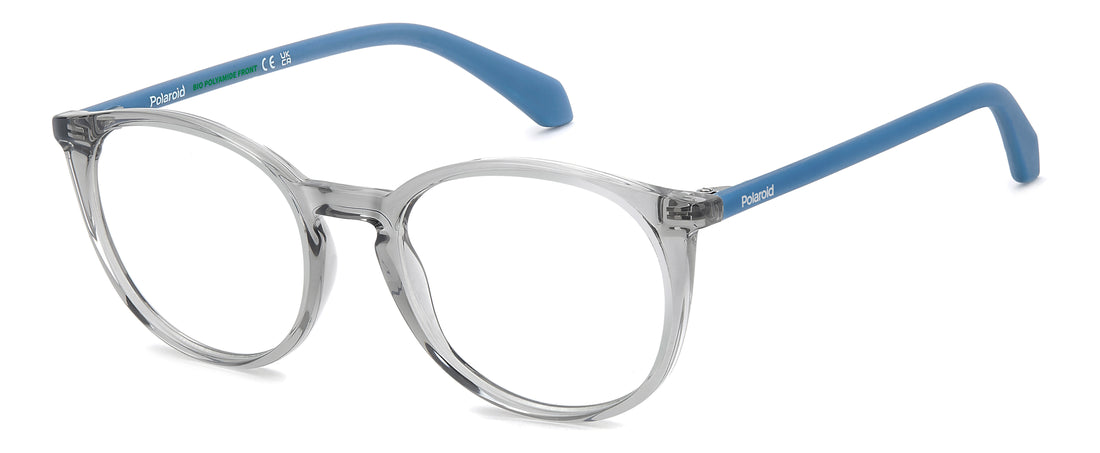 Occhiali da vista polaroid kids pld d855 yb7 plateado pantos infantil taglia 48mm - Vista principale