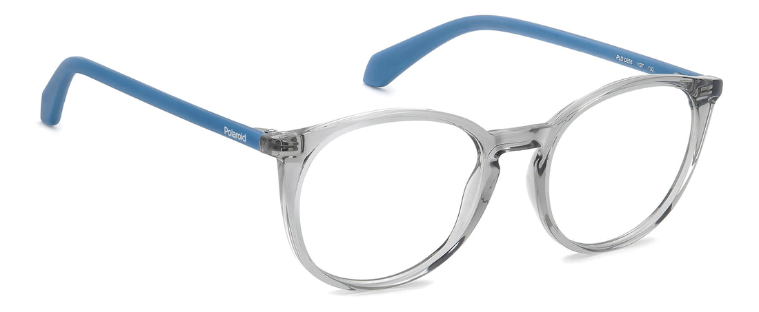 Occhiali da vista polaroid kids pld d855 yb7 plateado pantos infantil taglia 48mm - Vista dettagliata
