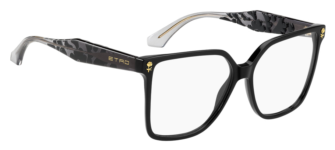 Occhiali da vista etro 0130 807 negro square femenino taglia 55mm - Vista dettagliata