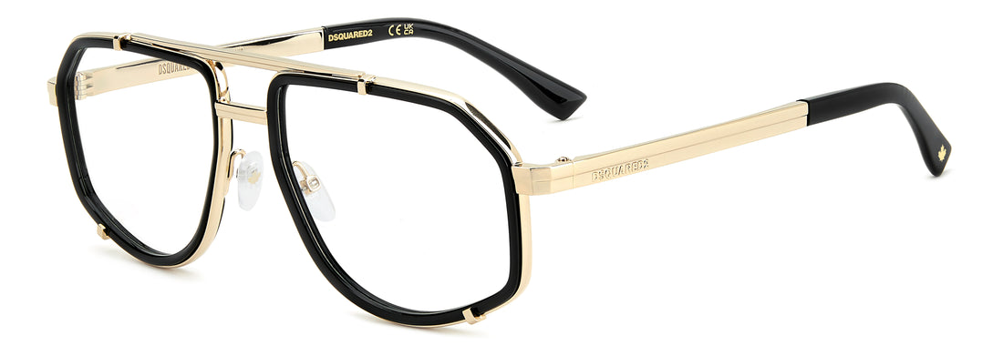 Occhiali da vista dsquared2 d2 0191 2m2 negro other shape masculino taglia 56mm - Vista principale