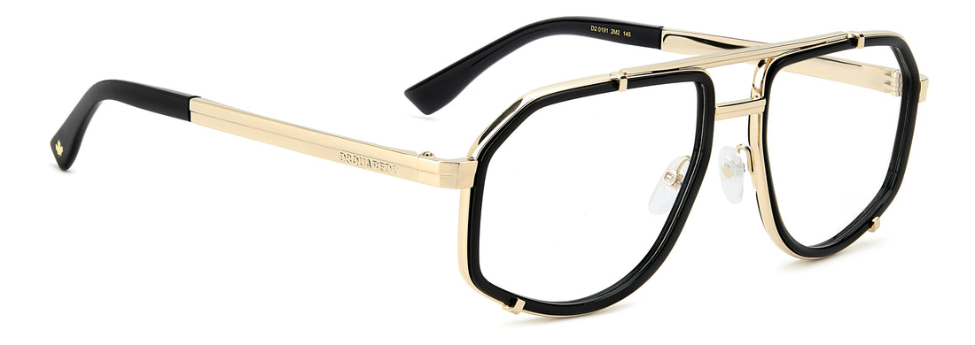 Occhiali da vista dsquared2 d2 0191 2m2 negro other shape masculino taglia 56mm - Vista dettagliata