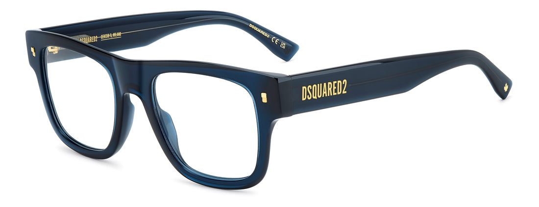 Occhiali da vista dsquared2 d2 0205 pjp azul round masculino taglia 51mm - Vista principale