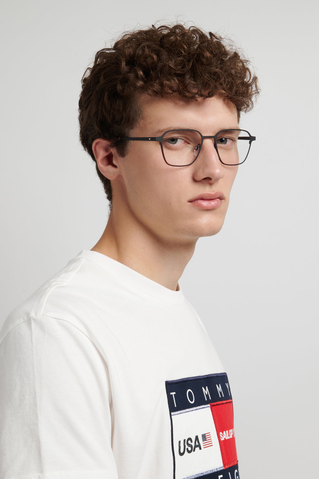 Occhiali da vista tommy hilfiger th 2315 blx negro square masculino taglia 52mm - Vista dettagliata