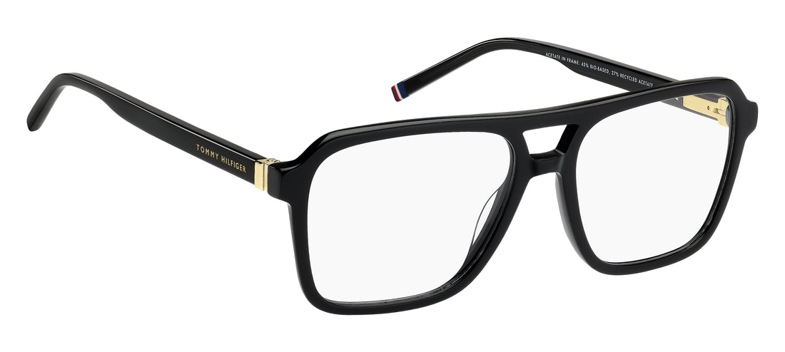 Brillen tommy hilfiger th 2312 807 negro square masculino größe 56mm - Detailansicht
