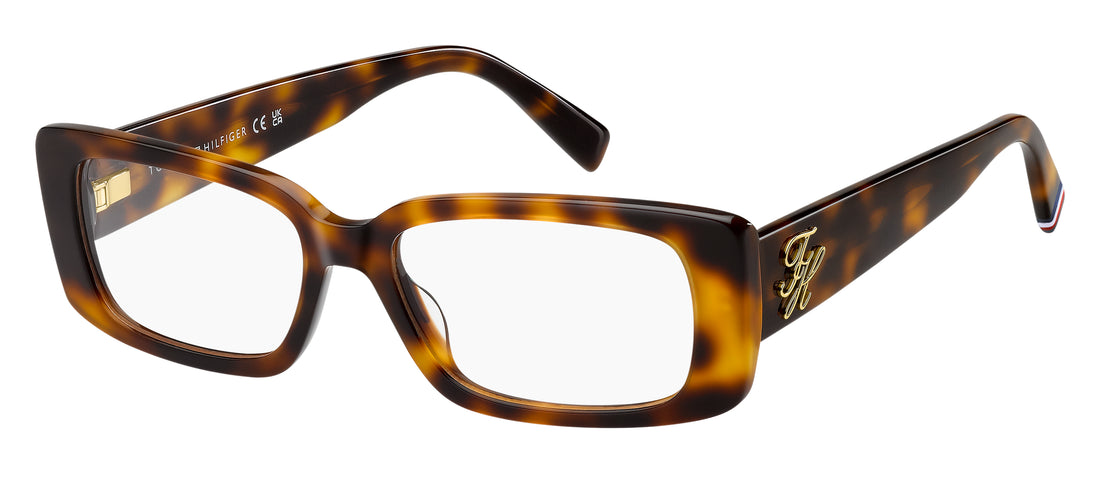 Brillen tommy hilfiger th 2345 05l havana rectangular femenino größe 53mm - Hauptansicht