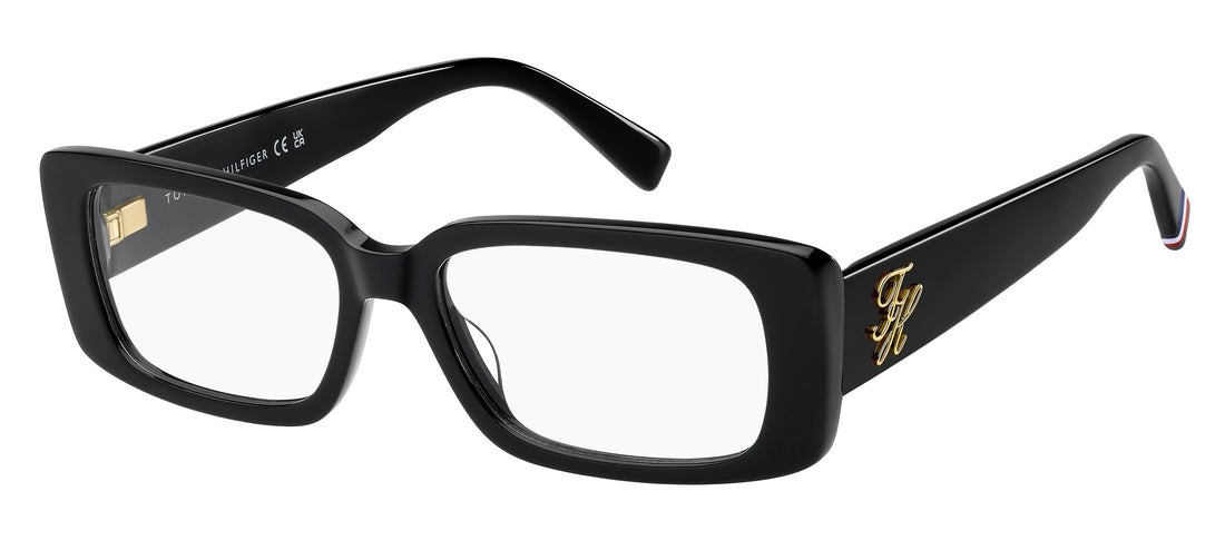 Brillen tommy hilfiger th 2345 807 negro rectangular femenino größe 53mm - Hauptansicht