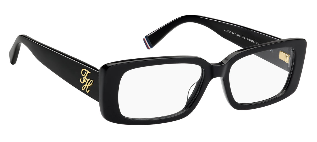 Brillen tommy hilfiger th 2345 807 negro rectangular femenino größe 53mm - Detailansicht