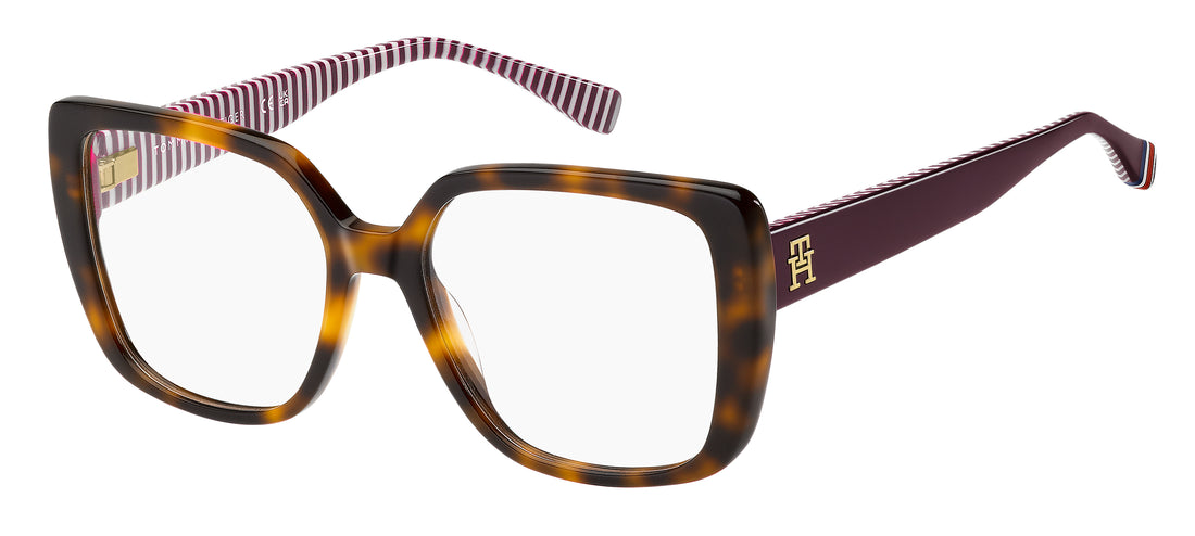 Brillen tommy hilfiger th 2348 05l havana butterfly femenino größe 53mm - Hauptansicht
