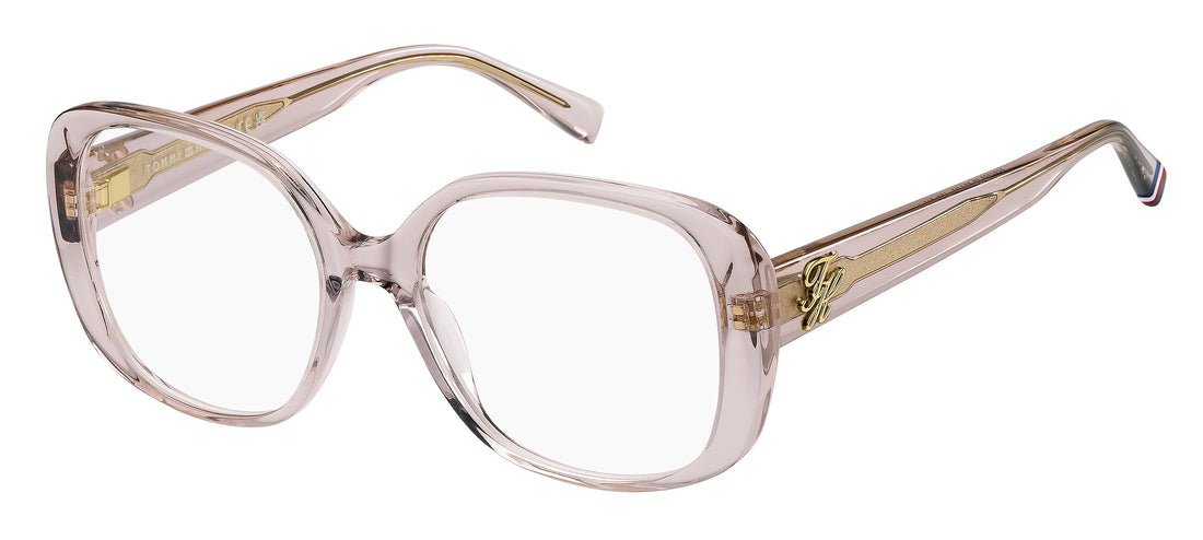Brillen tommy hilfiger th 2346 35j rosa square femenino größe 53mm - Hauptansicht