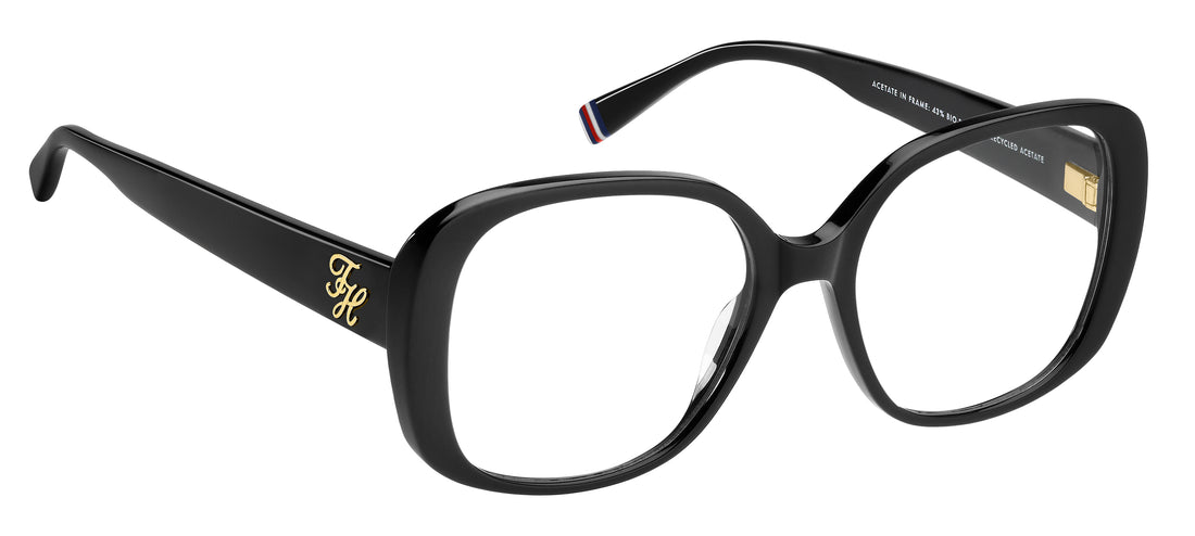 Brillen tommy hilfiger th 2346 807 negro square femenino größe 53mm - Detailansicht