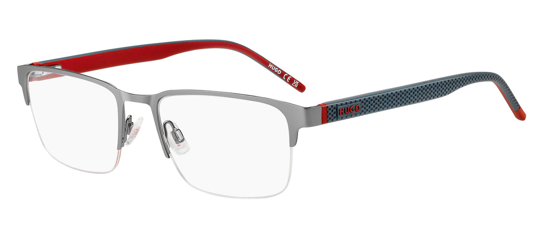 Lunettes de vue hugo hg 1397 r81 plateado rectangular masculino taille 53mm - Vue principale