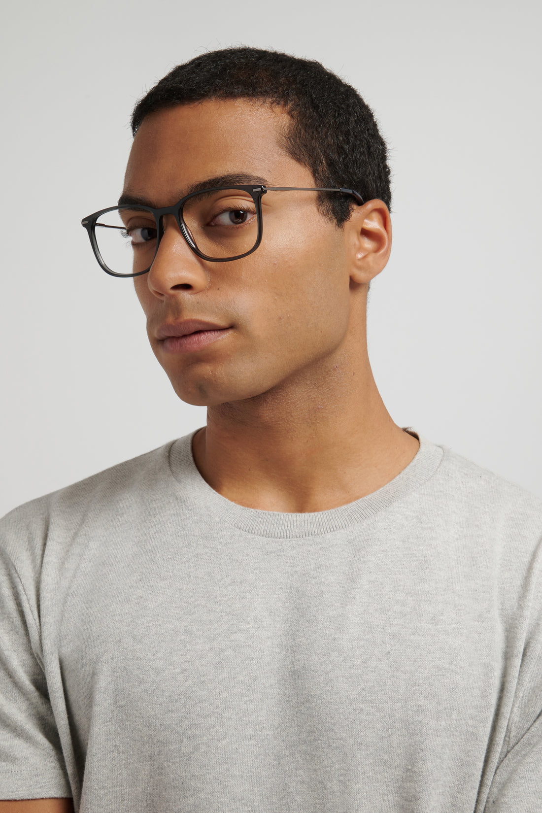 Occhiali da vista hugo hg 1407 kb7 grey rectangular masculino taglia 56mm - Vista dettagliata