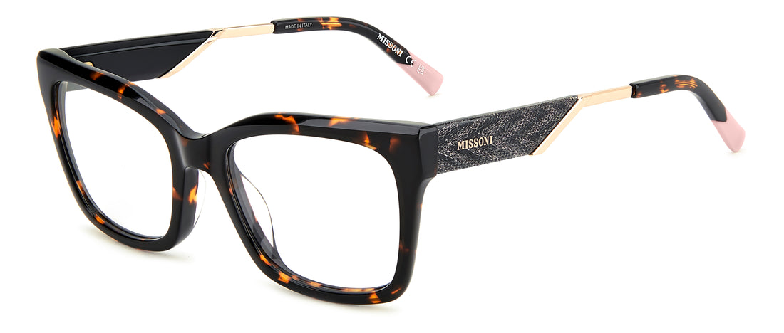 Occhiali da vista missoni mis 0265/g 086 havana rectangular femenino taglia 52mm - Vista principale
