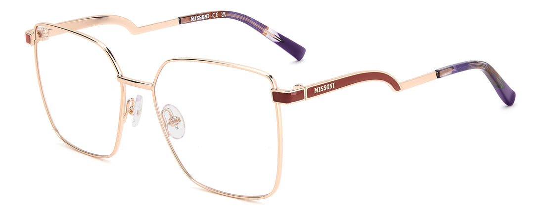 Brillen missoni mis 0276 ddb dorado square femenino größe 55mm - Hauptansicht