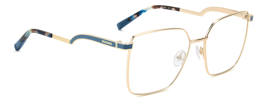Occhiali da vista missoni mis 0276 j5g dorado square femenino taglia 55mm - Vista dettagliata