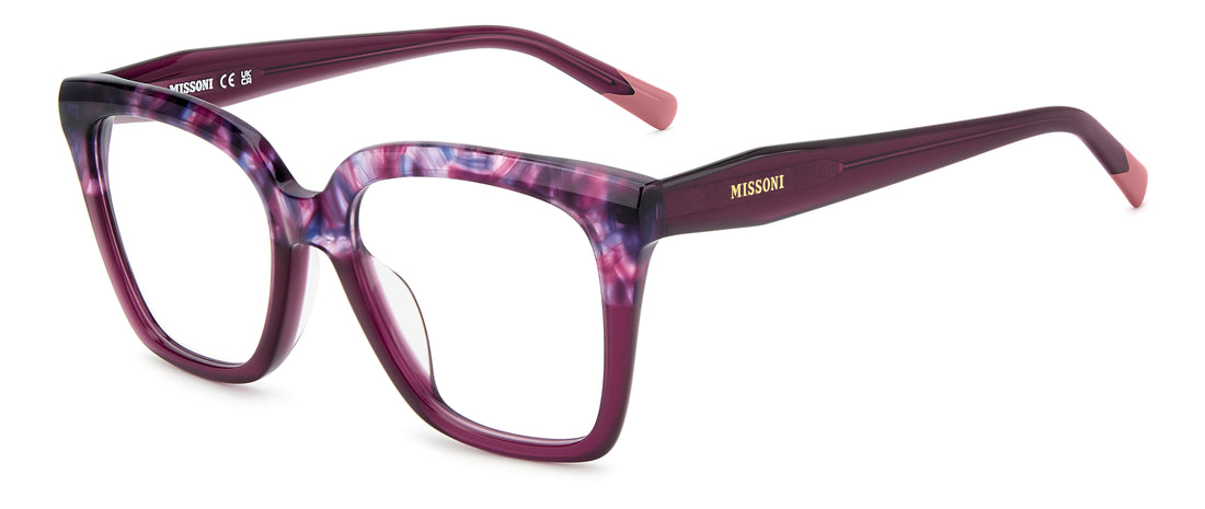 Brillen missoni mis 0275/g hkz violeta square femenino größe 52mm - Hauptansicht