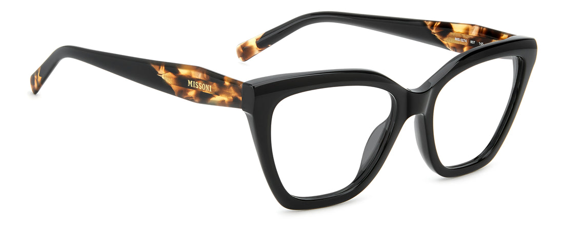 Occhiali da vista missoni mis 0274 807 negro cat eye femenino taglia 54mm - Vista dettagliata