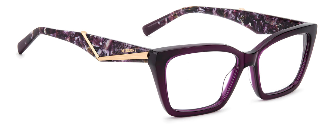 Occhiali da vista missoni mis 0270 0t7 burdeos rectangular femenino taglia 54mm - Vista dettagliata